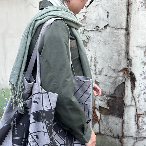 그린 그라데이션 스카프