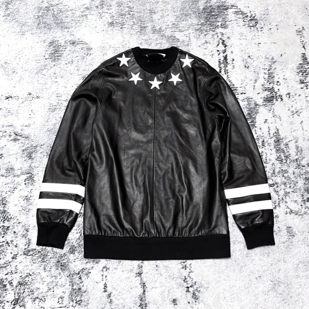 리카르도티시 지방시 스타 레더 맨투맨 s