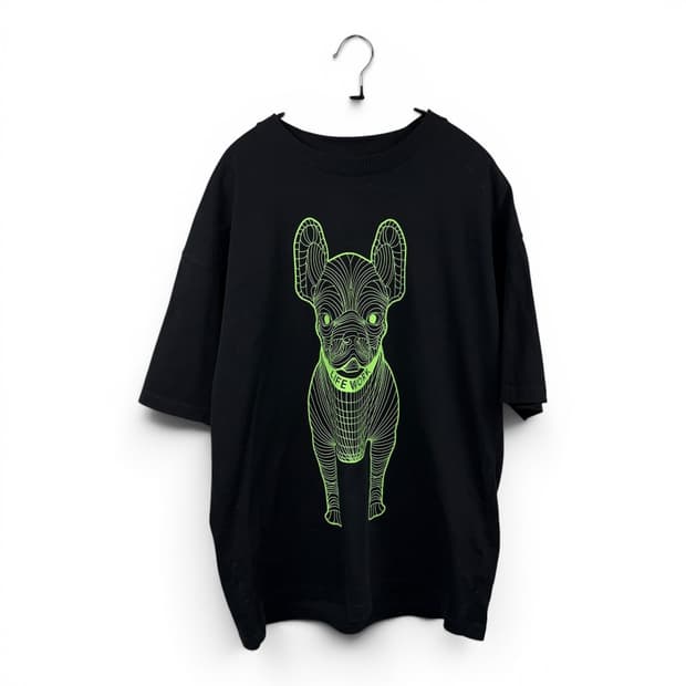 (M) 라이프워크 불독 반팔 티 블랙