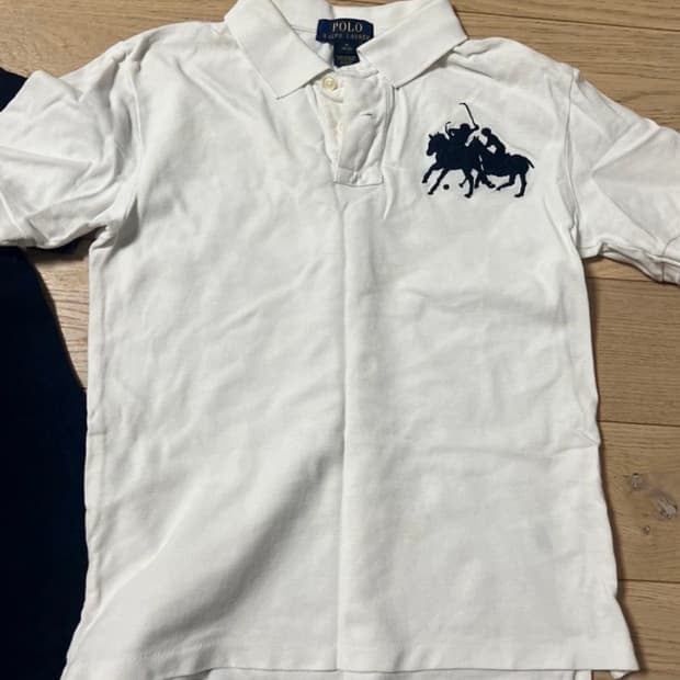 정품 폴로랄프로렌 럭비 빅포니 카라 반팔티 M (44~55)