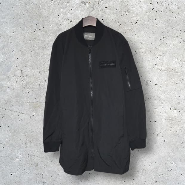 FRJ 진스 솔리드 롱 봄버 자켓 (100/L)