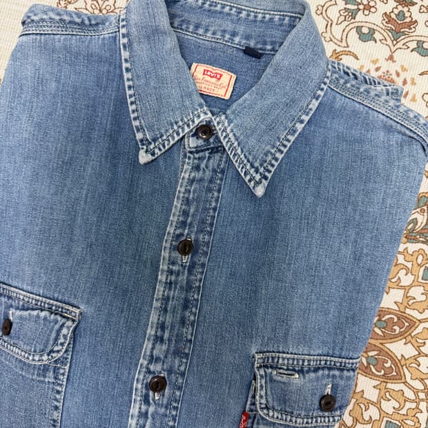 Levi's 웨스천 데님셔츠 라지 105추천