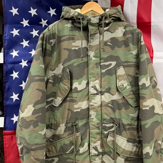H&M 디바이디드 USN 미해군 타입 카모 점퍼 (M)  