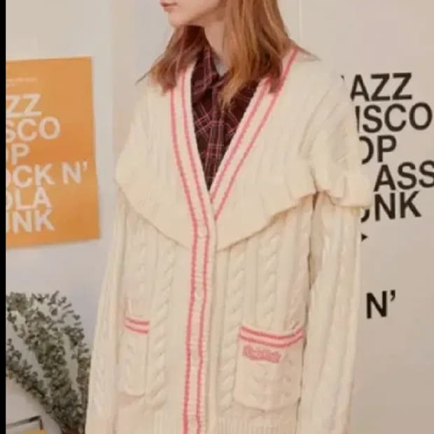 택포 (새상품) 로라로라 니트가디건 free