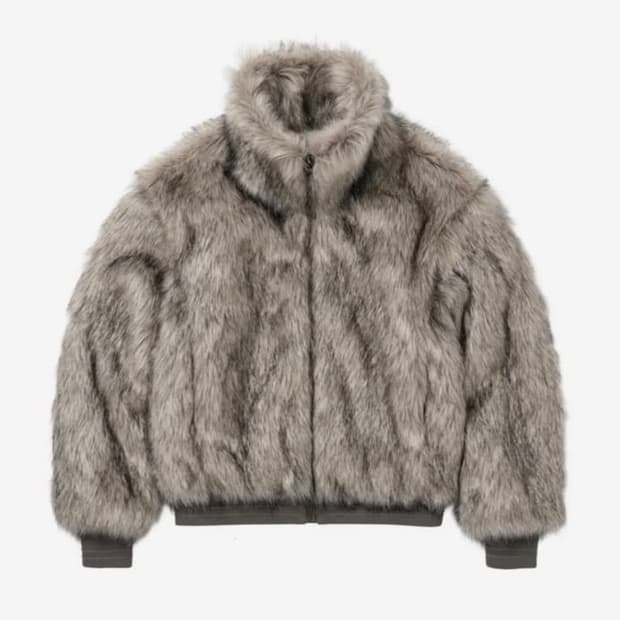 웰빙익스프레스 퍼자켓 그레이 s