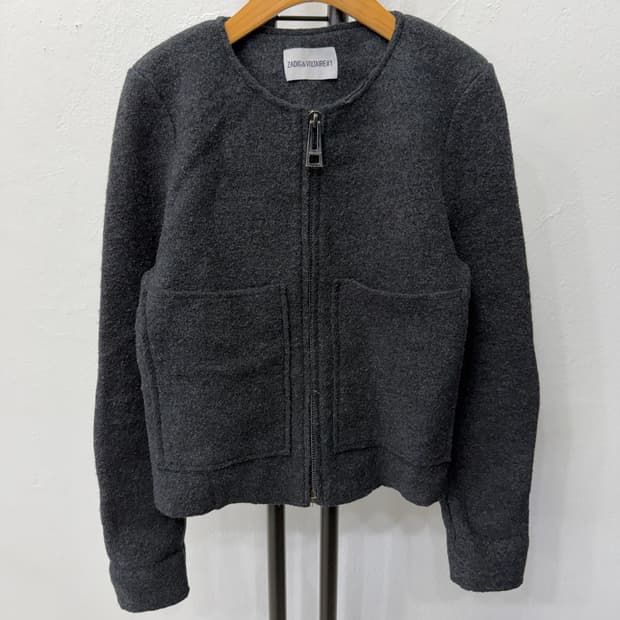 정품) 쟈딕앤볼테르 울 집업 자켓 S