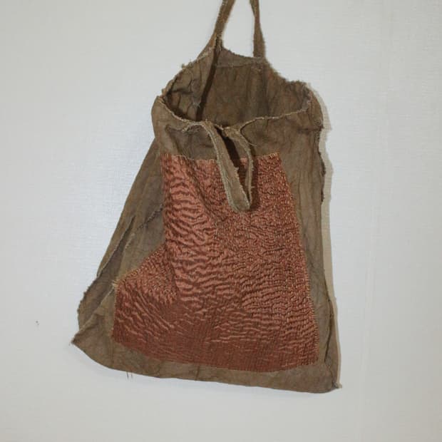 명주 손바느질 가방