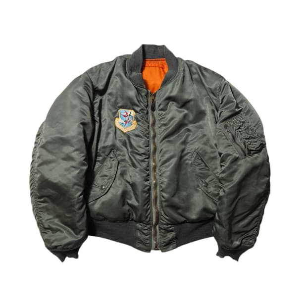 1970's 오리지널 MA-1 플라이트 자켓 그린브리어 L