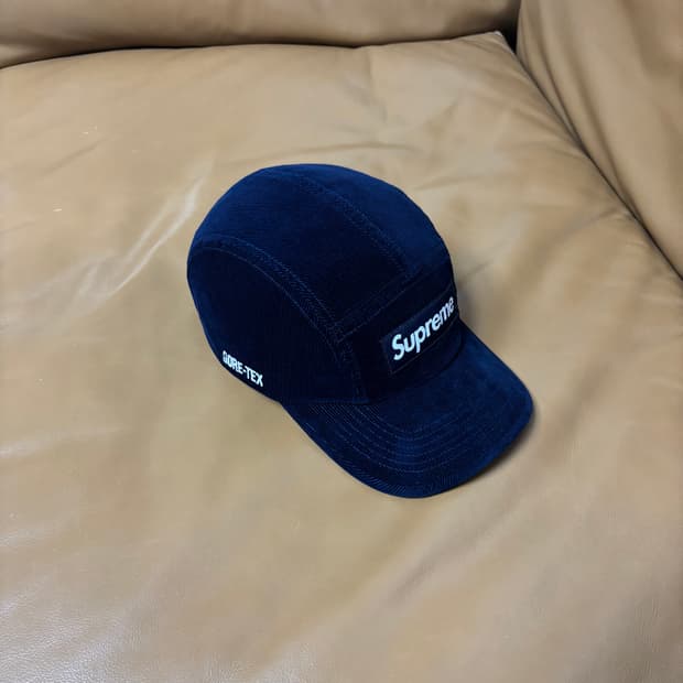 Supreme 슈프림 고어텍스 네이비 캠프캡 모자 Goretex navy
