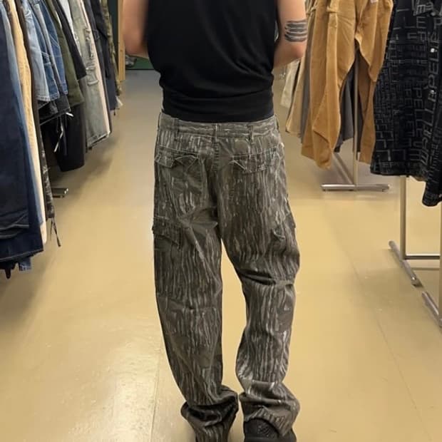 BLUE BILL 리얼트리 코튼 팬츠 나무 바지 36