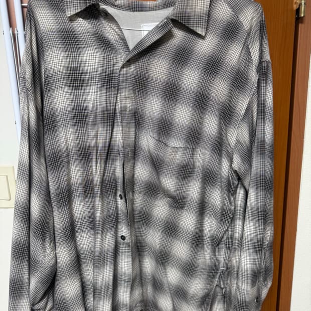 Ancellm 체크셔츠 브라운1사이즈