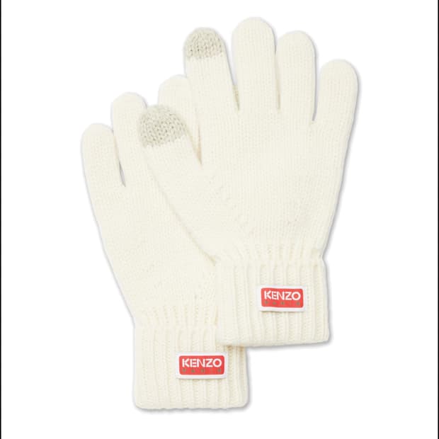 23FW 겐조 울 아이보리 글러브 M