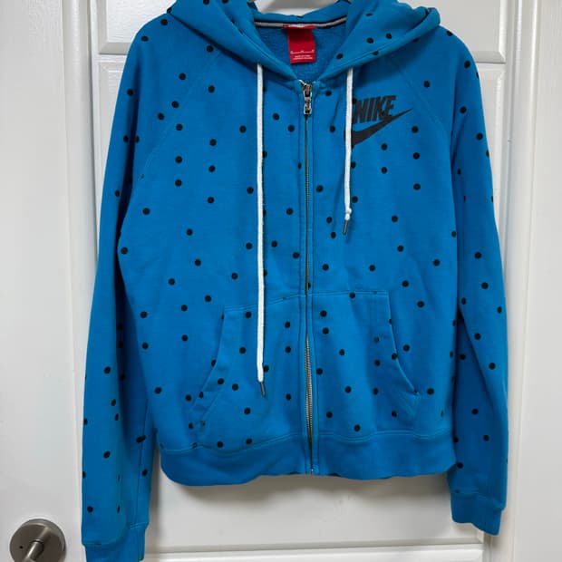 나이키 도트 후드집업 블루