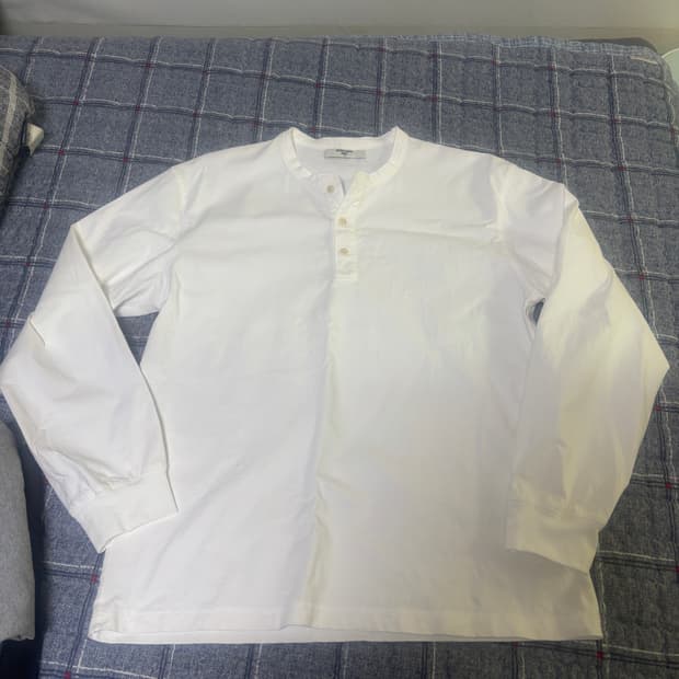 유니온블루 헨리넥 xl 화이트