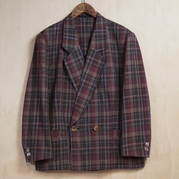 버버리 빈티지 체크 우먼 자켓