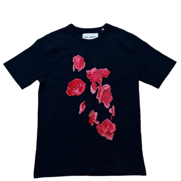 Our Legacy Flower Detail Slim T-Shirt