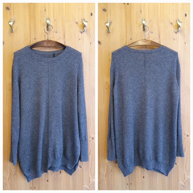 66.Cashmere 라운드니트(그레이) 