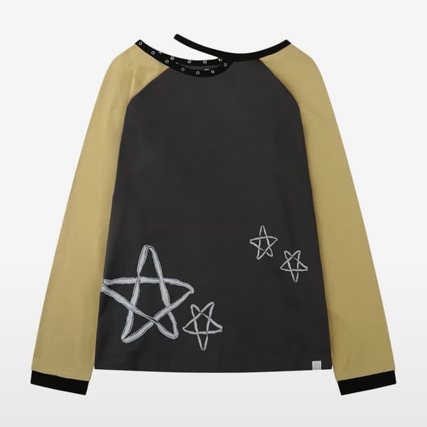 뚜오미오의 컷아웃 스타 롱 슬리브