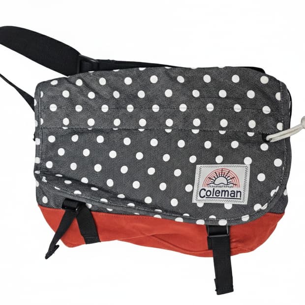 JPN 콜맨 데님 도트 크로스백/coleman/모리걸 00s 매신저백