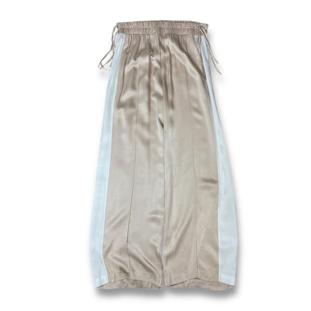 (밴딩) 핑크플라밍고 살구피치 실크 트레이닝 팬츠