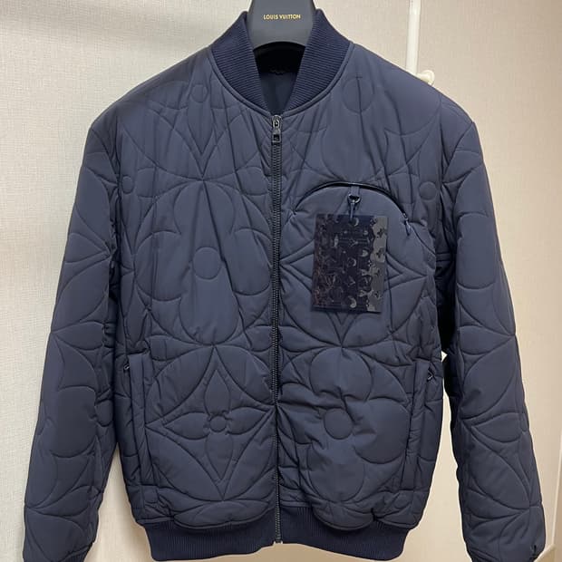 [50/새상품급] 루이비통 LVSE 모노그램 퀼티드 블루종 봄버 자켓