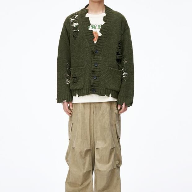 벌스데이수트 데미지 가디건