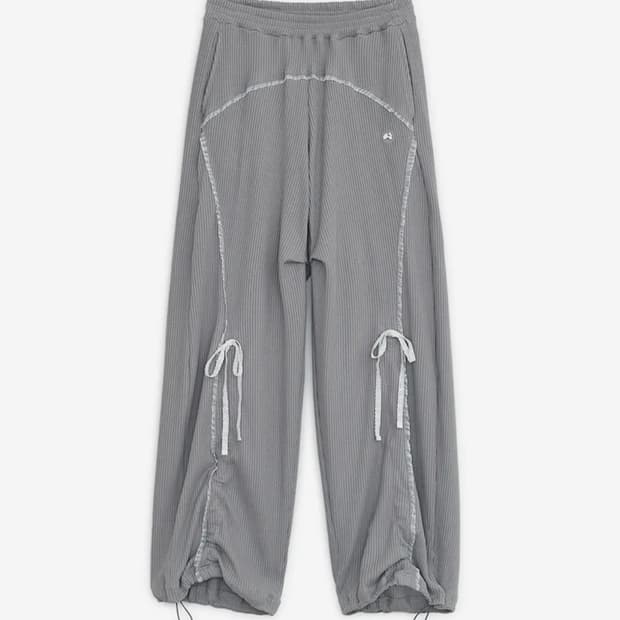 허그유어스킨 레이스 조거 팬츠 그레이