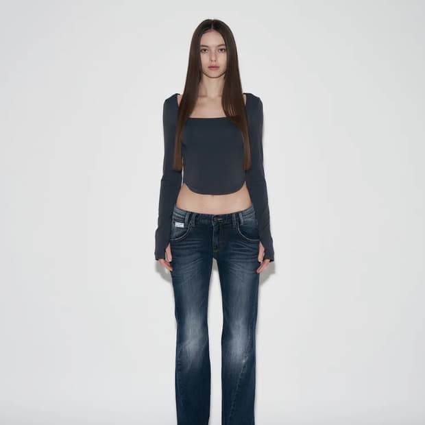 플리즈노팔로우 부츠컷 데님