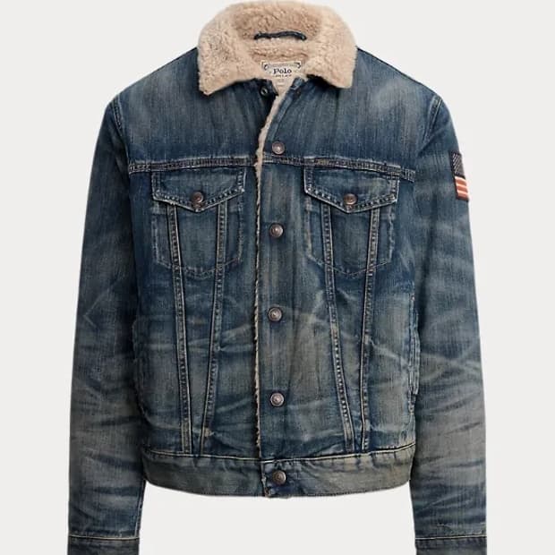 폴로 셰르파 쉐르파 트러커 데님자켓