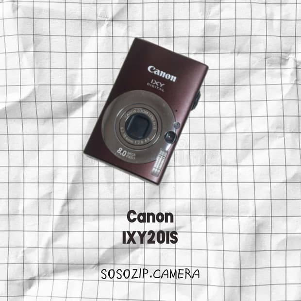 [작례O]캐논 익서스20IS (ixy20is) 브라운