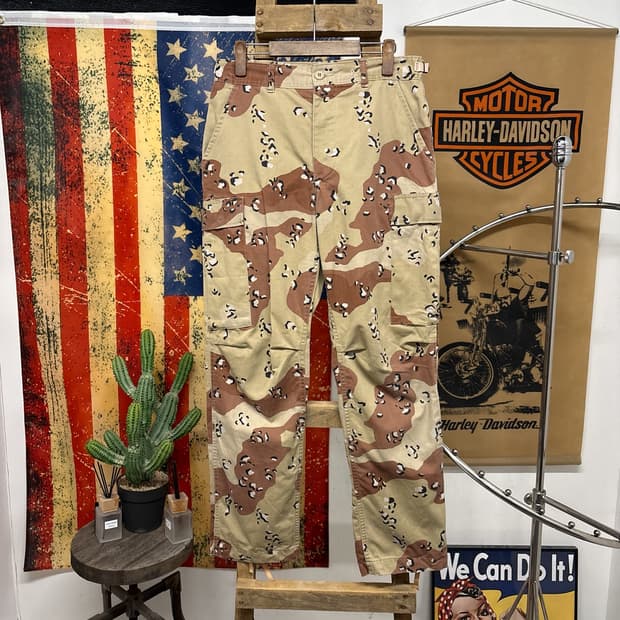90s 오리지널 밀리터리 미육군 초코칩카모 BDU 카고팬츠 N949