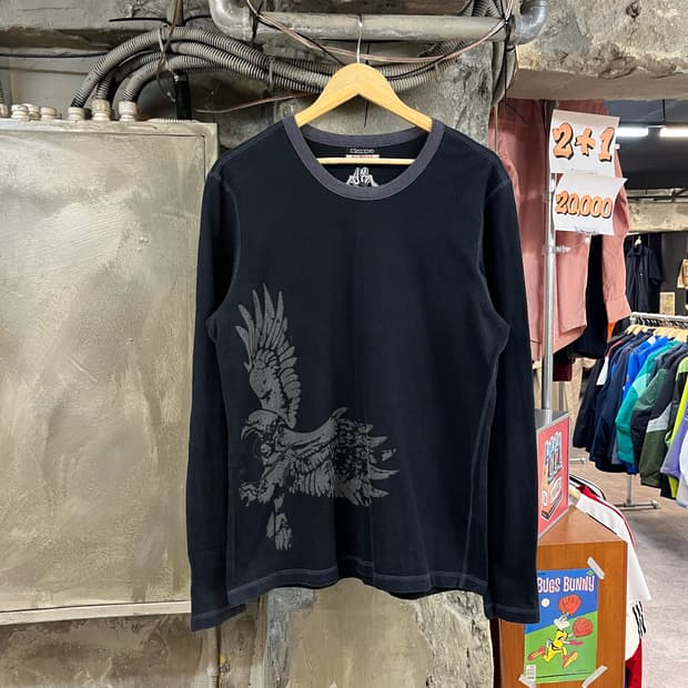 카파 프린팅 긴팔티 블랙 XL #csz2954