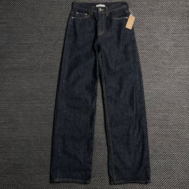 Hake 스트레이트 핏 인디고 데님 팬츠o 5086