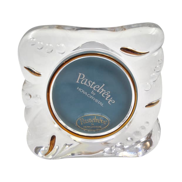 90s 호야 크리스탈 꽃잎 탁상 액자