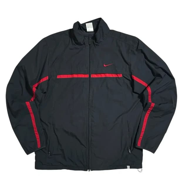 나이키 차콜 레드 바람막이(XL)