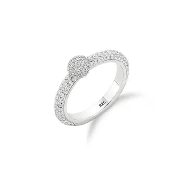 이에르로르 오르빗 실버(W) 풀 파베 반지 팝니다