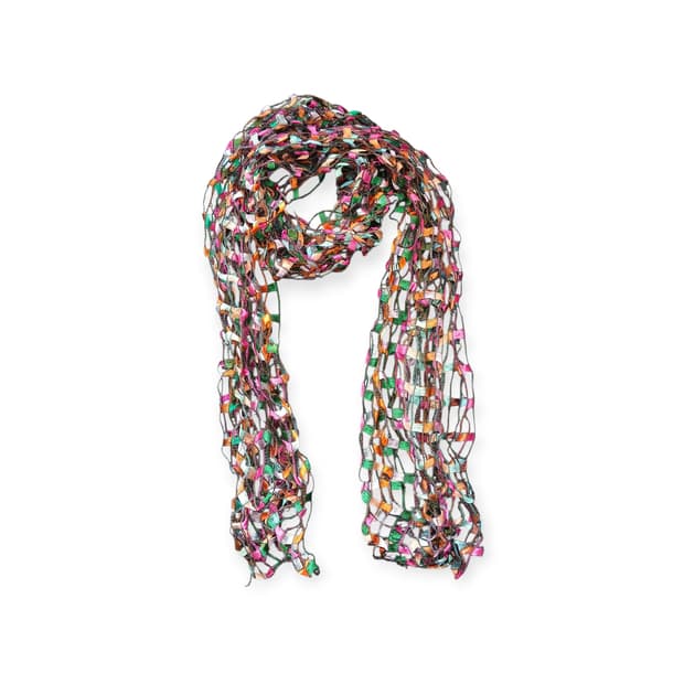 모리걸 오색 그물 스카프 