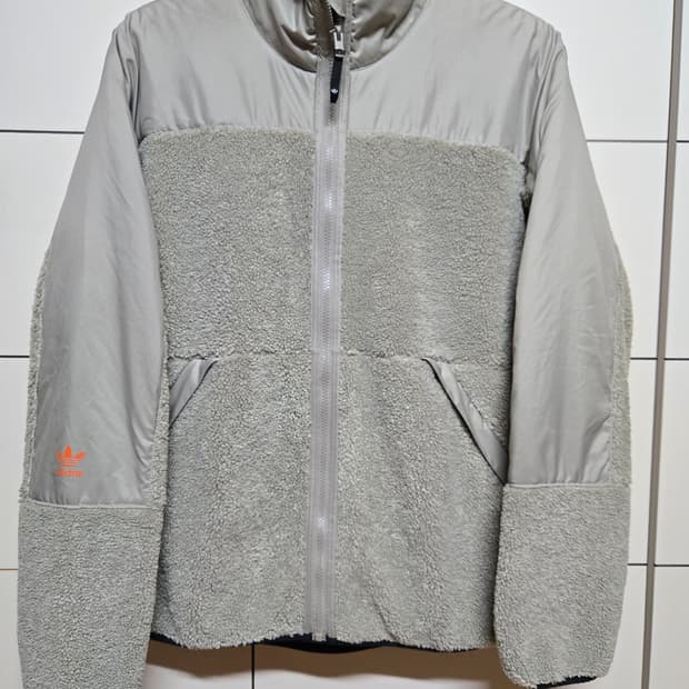 아디다스 남성 플리스 집업 뽀글이 점퍼