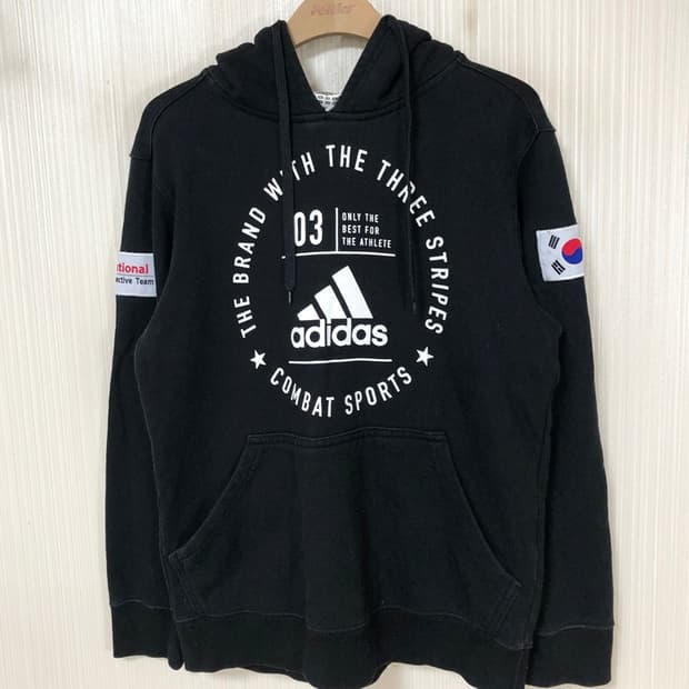 아디다스국대 컴뱃스포츠 국대KOREA 국대후드티셔츠 M(95)