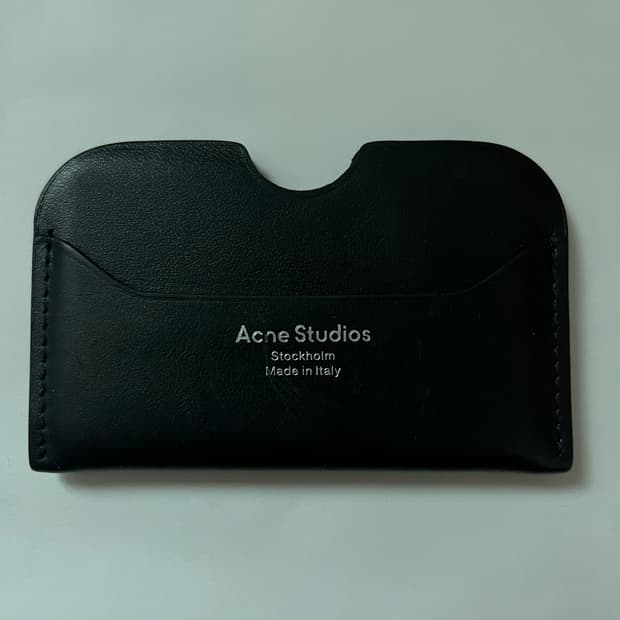아크네 스튜디오 엘마스 카드 홀더 블랙
