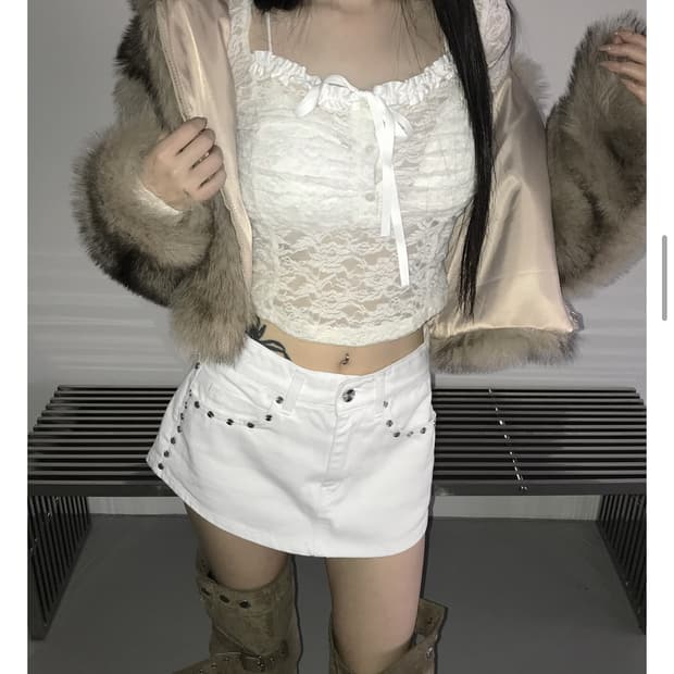 디에어타운 pitch shirring bl 화이트