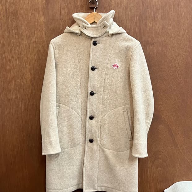 DANTON 롱 울코트 크림베이지