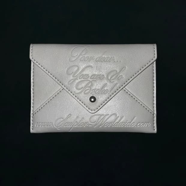 스컬프터 카드지갑 Poor Dear Card Wallet White