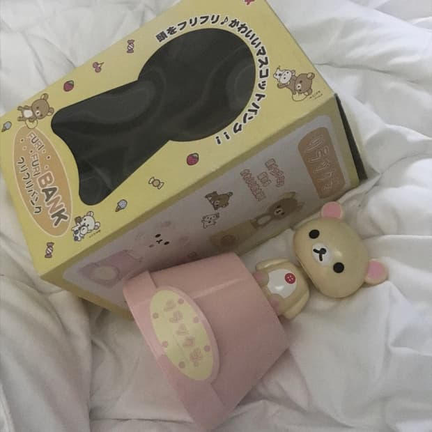 코리락쿠마 흔들 저금통