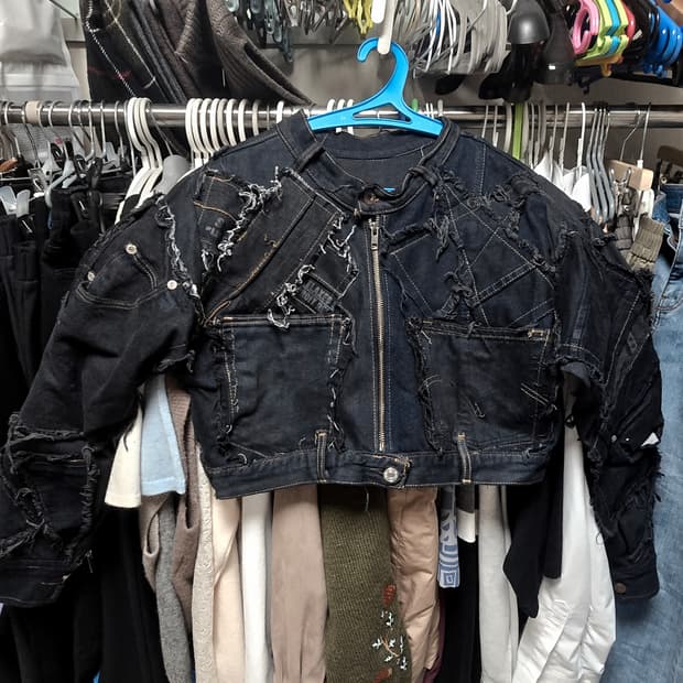 펑크 락시크 y2k 스트릿패션 블랙 자켓 빈티지 대장템