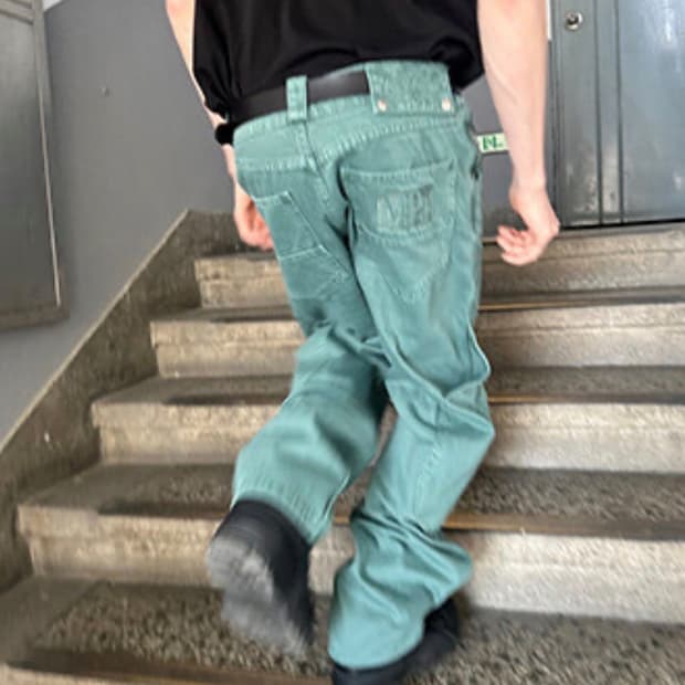 MPa CALF POCKET PANTS (EMERALD) 