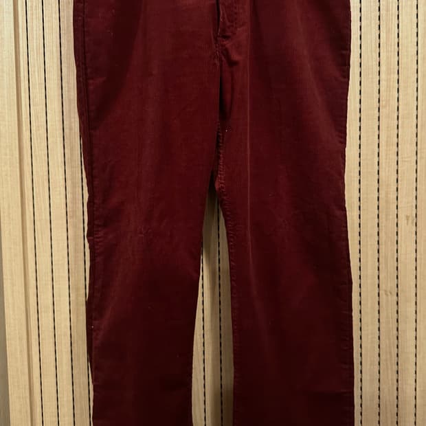 38X31 데드스탁 80s 리바이스 519 바건디 코듀로이 팬츠 