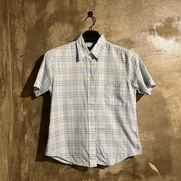 버버리 반팔 체크셔츠