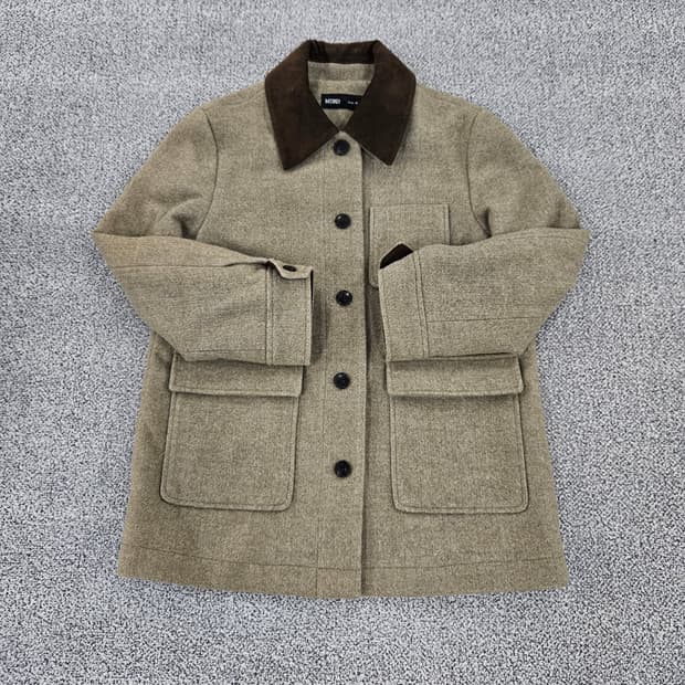 [M] 신형 미쏘 여성 코듀로이 배색 카라 자켓 1103JM2