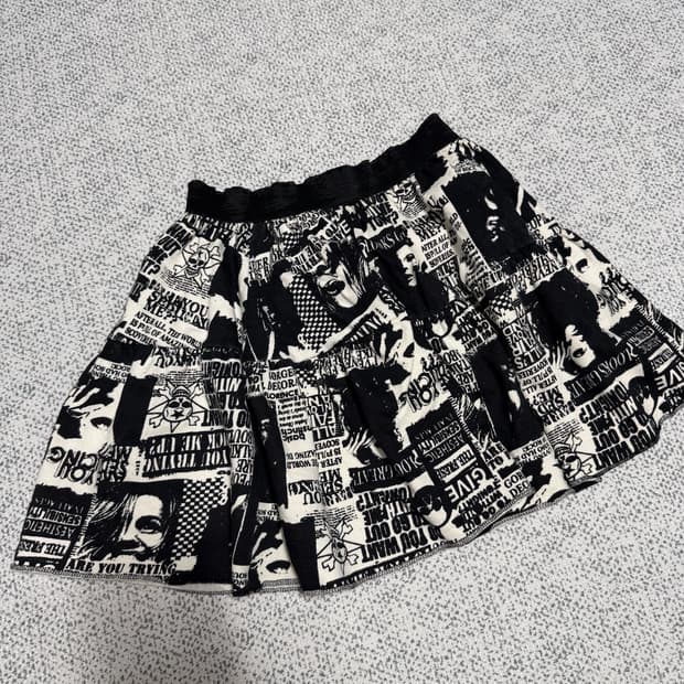 고스펑크 펑크룩 스커트